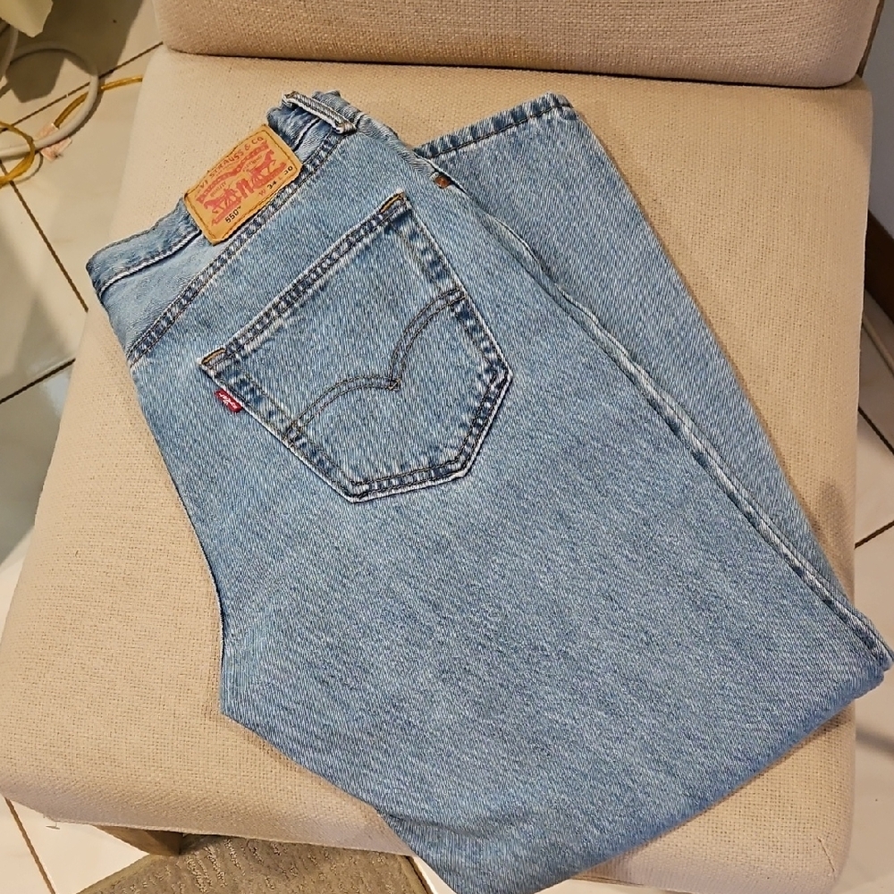 Levi's Men's Tapered Leg Straight Jeans - Light Blue